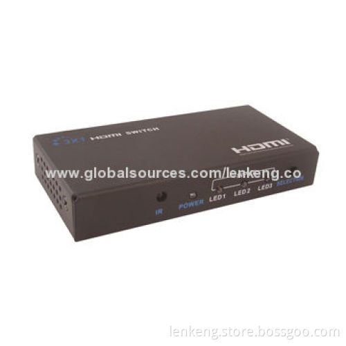 HDMI Switch, 3-in-1 Out, HDMI 1080P with 3D Support
